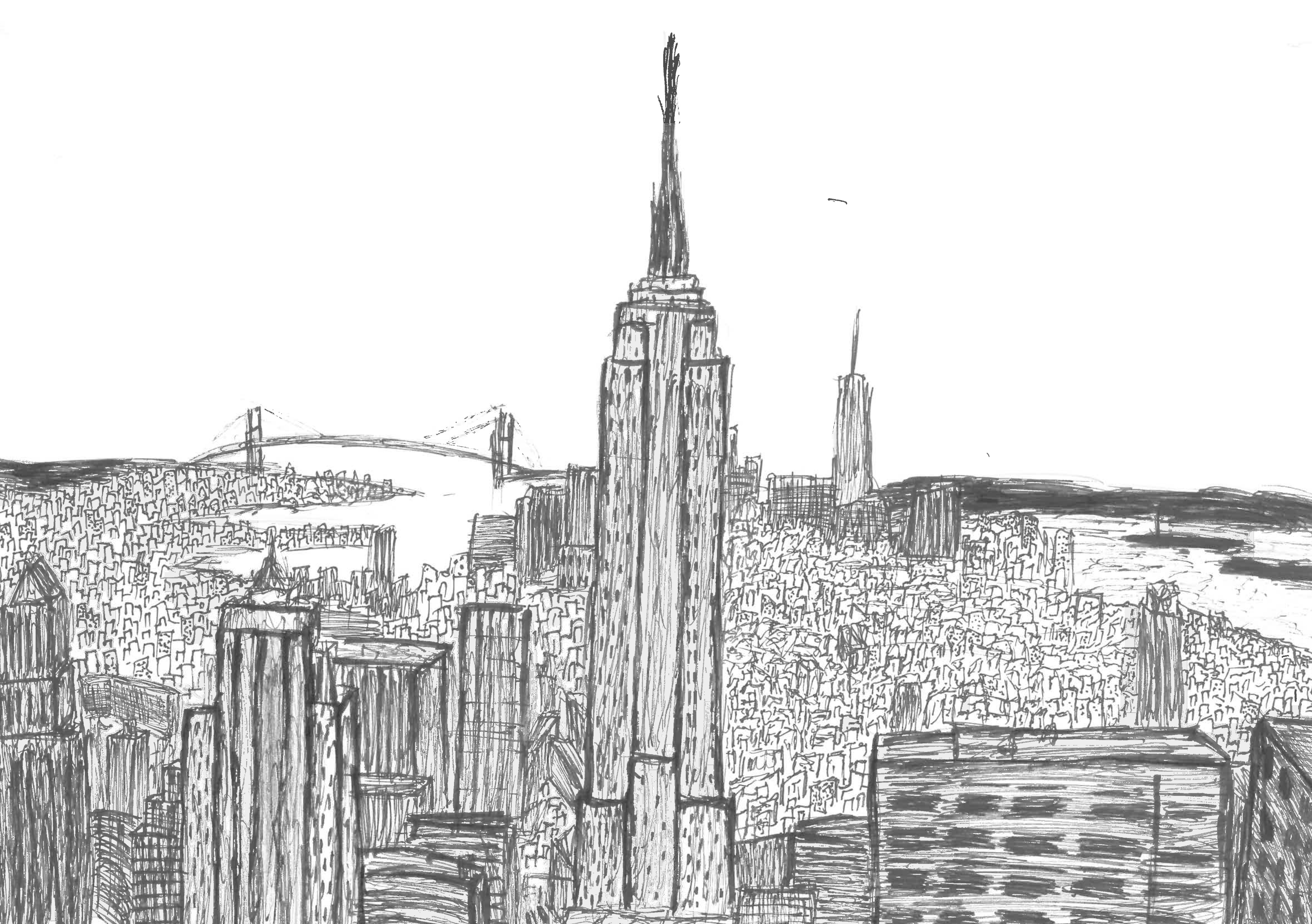 Drawing of New York